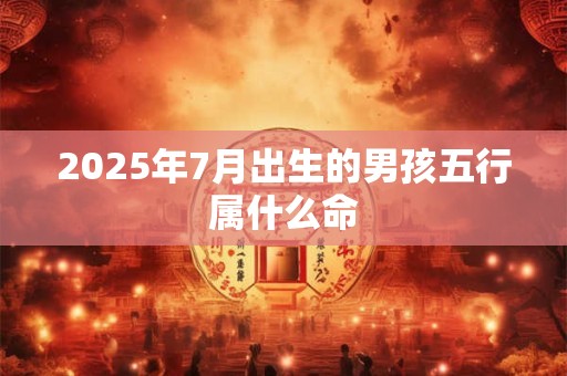 2025年7月出生的男孩五行属什么命 2025年7月出生的男孩五行属什么命