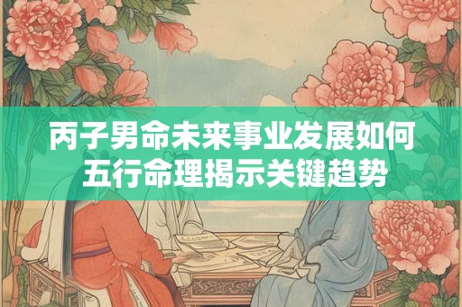 丙子男命未来事业发展如何 五行命理揭示关键趋势
