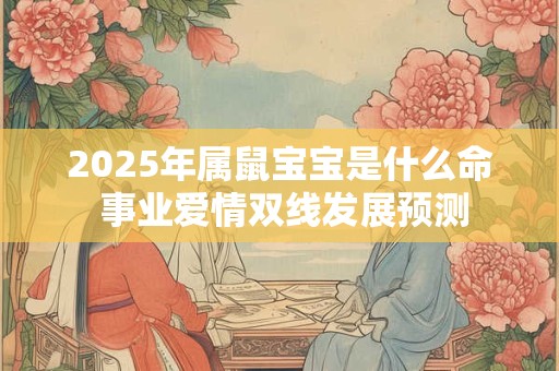 2025年属鼠宝宝是什么命 事业爱情双线发展预测