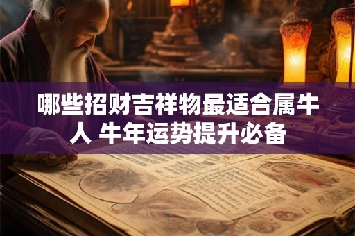 哪些招财吉祥物最适合属牛人 牛年运势提升必备
