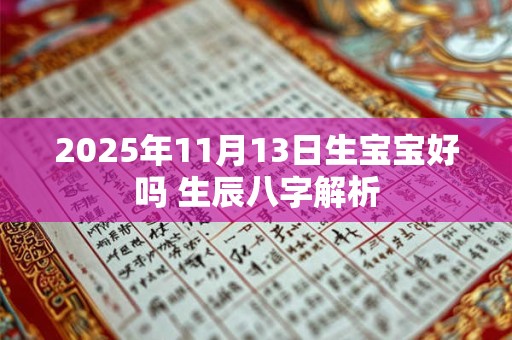 2025年11月13日生宝宝好吗 生辰八字解析