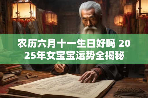 农历六月十一生日好吗 2025年女宝宝运势全揭秘