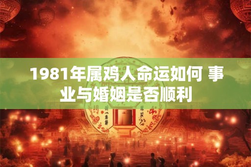 1981年属鸡人命运如何 事业与婚姻是否顺利
