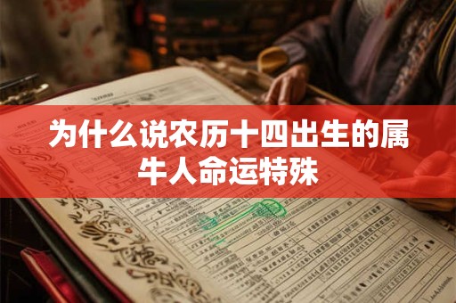 为什么说农历十四出生的属牛人命运特殊
