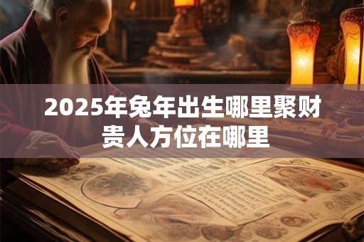 2025年兔年出生哪里聚财 贵人方位在哪里