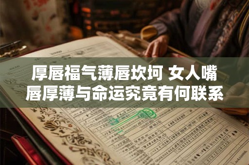 厚唇福气薄唇坎坷 女人嘴唇厚薄与命运究竟有何联系