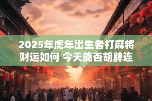 2025年虎年出生者打麻将财运如何 今天能否胡牌连连