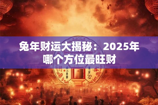 兔年财运大揭秘：2025年哪个方位最旺财