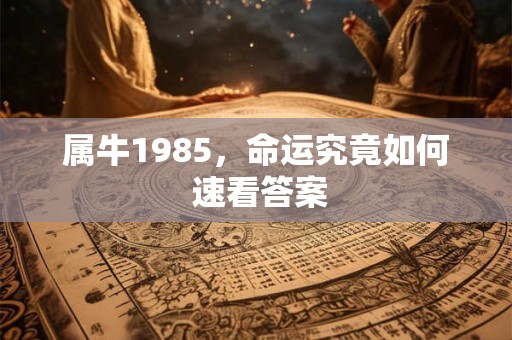 属牛1985，命运究竟如何 速看答案