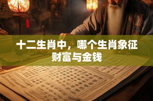 十二生肖中，哪个生肖象征财富与金钱