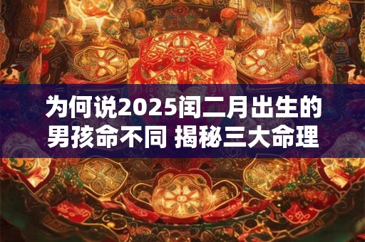 为何说2025闰二月出生的男孩命不同 揭秘三大命理关键