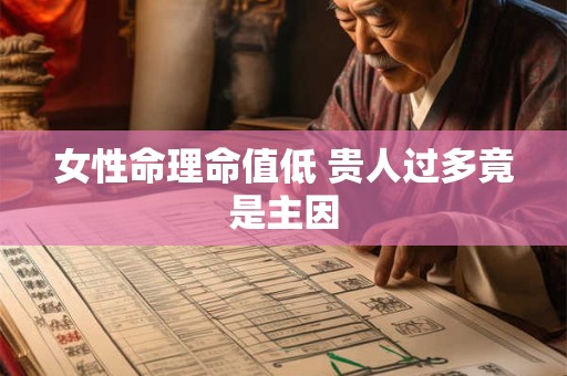 详细阅读:女性命理命值低 贵人过多竟是主因 女性命理命值低 贵人过多竟是主因