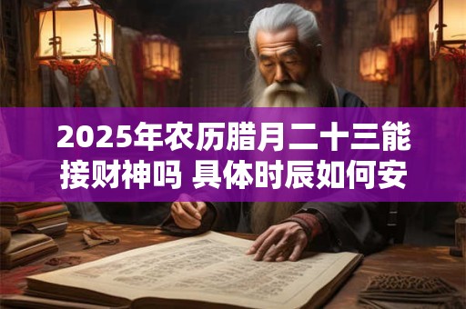 2025年农历腊月二十三能接财神吗 具体时辰如何安排