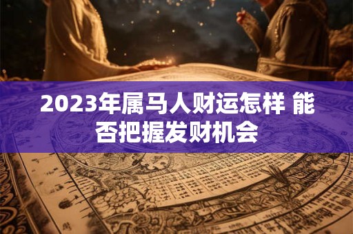 2023年属马人财运怎样 能否把握发财机会