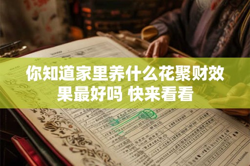 你知道家里养什么花聚财效果最好吗 快来看看