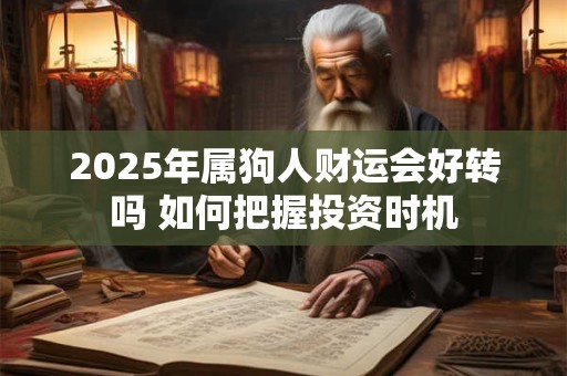 2025年属狗人财运会好转吗 如何把握投资时机