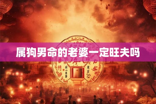 属狗男命的老婆一定旺夫吗