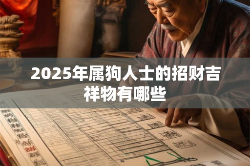 2025年属狗人士的招财吉祥物有哪些