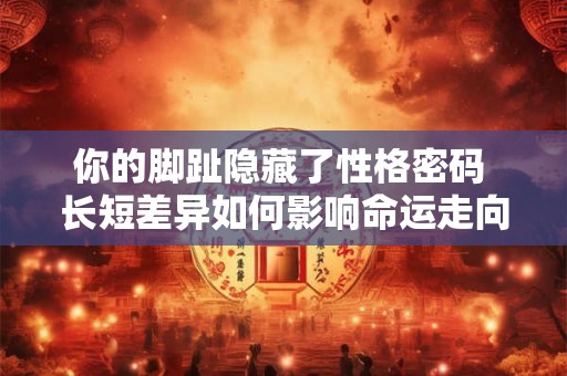 你的脚趾隐藏了性格密码 长短差异如何影响命运走向