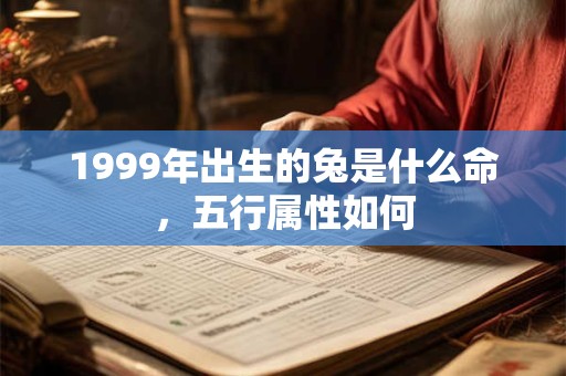 1999年出生的兔是什么命，五行属性如何