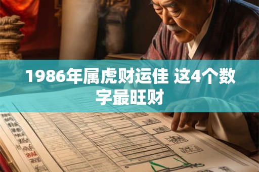 1986年属虎财运佳 这4个数字最旺财