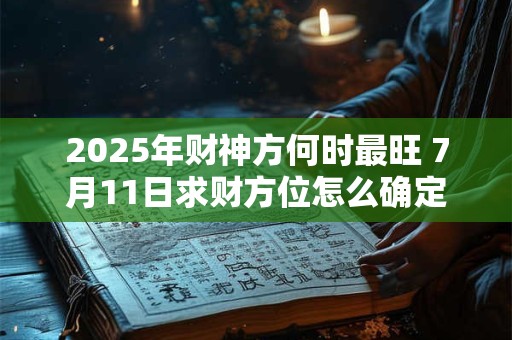 2025年财神方何时最旺 7月11日求财方位怎么确定