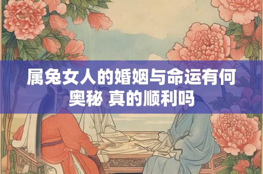 属兔女人的婚姻与命运有何奥秘 真的顺利吗