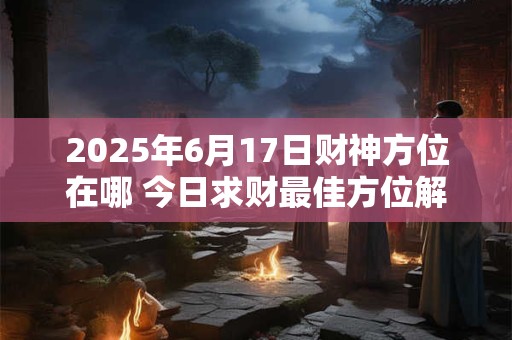 2025年6月17日财神方位在哪 今日求财最佳方位解析