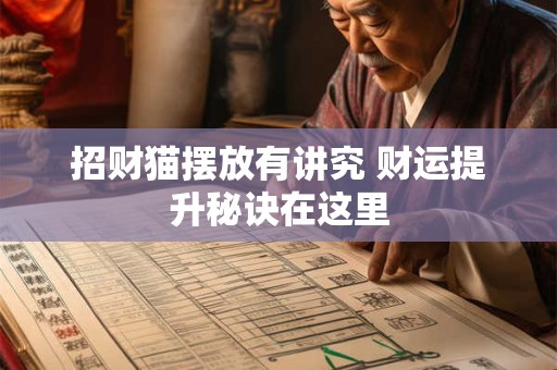 招财猫摆放有讲究 财运提升秘诀在这里