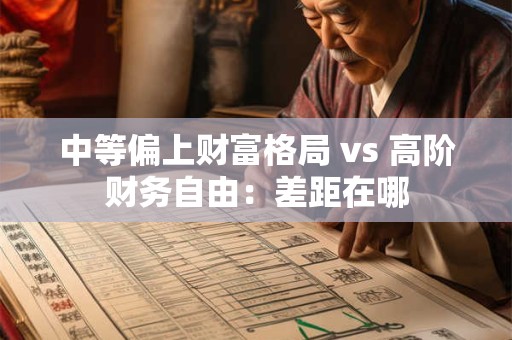 中等偏上财富格局 vs 高阶财务自由：差距在哪