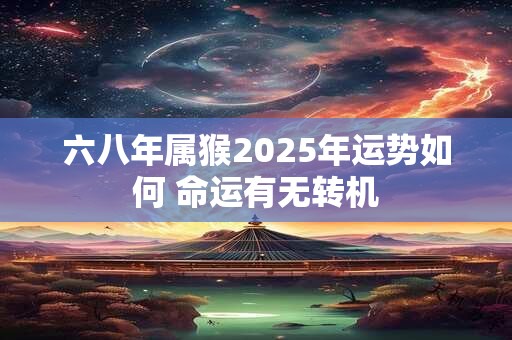 六八年属猴2025年运势如何 命运有无转机