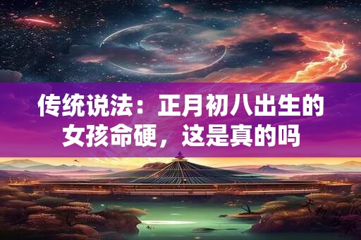 传统说法：正月初八出生的女孩命硬，这是真的吗
