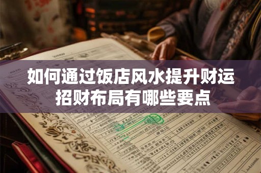 如何通过饭店风水提升财运 招财布局有哪些要点