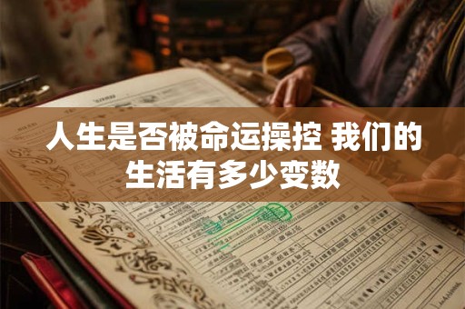人生是否被命运操控 我们的生活有多少变数