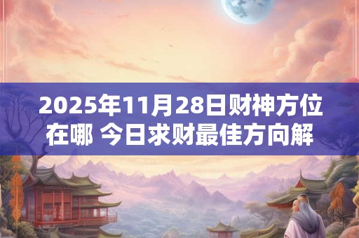2025年11月28日财神方位在哪 今日求财最佳方向解析