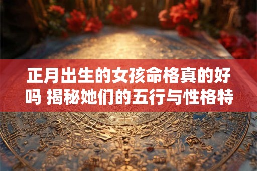 详细阅读:正月出生的女孩命格真的好吗 揭秘她们的五行与性格特点 正月出生的女孩命格真的好吗 揭秘她们的五行与性格特点