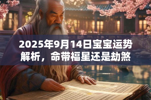 2025年9月14日宝宝运势解析，命带福星还是劫煞