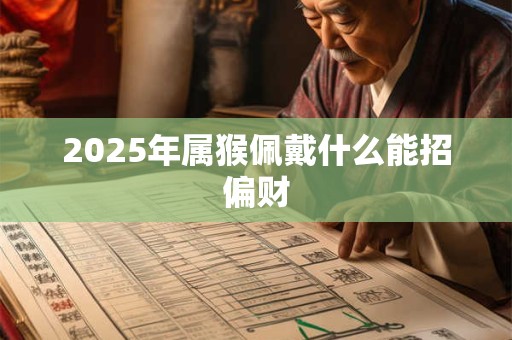 2025年属猴佩戴什么能招偏财
