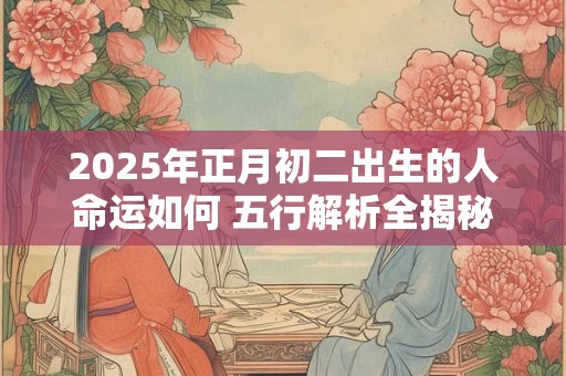 2025年正月初二出生的人命运如何 五行解析全揭秘