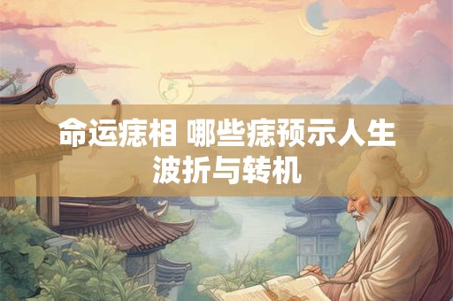 命运痣相 哪些痣预示人生波折与转机