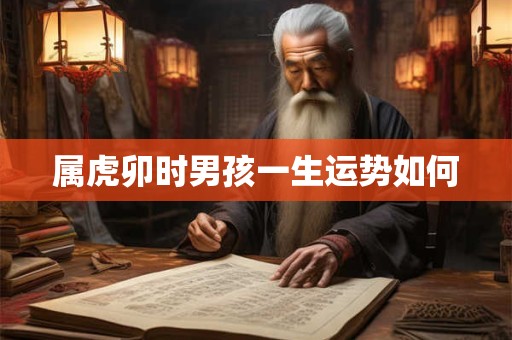 属虎卯时男孩一生运势如何