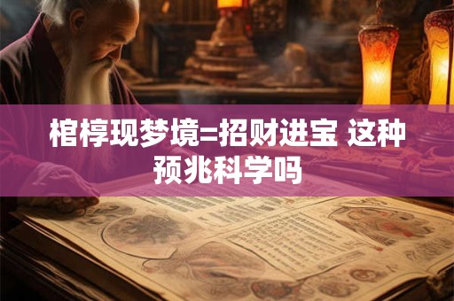 棺椁现梦境=招财进宝 这种预兆科学吗