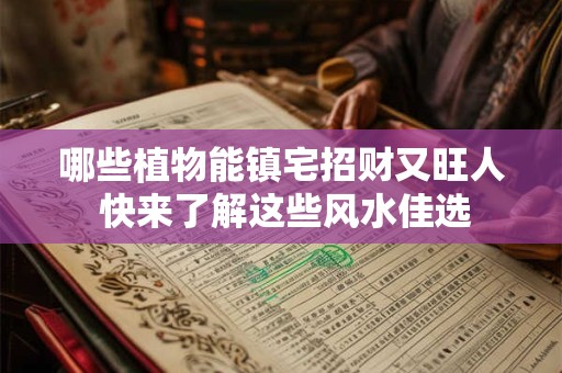 哪些植物能镇宅招财又旺人 快来了解这些风水佳选