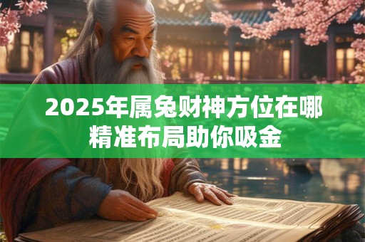 2025年属兔财神方位在哪 精准布局助你吸金
