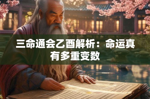 三命通会乙酉解析：命运真有多重变数