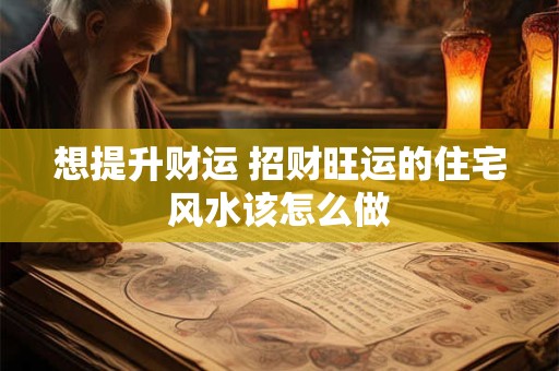想提升财运 招财旺运的住宅风水该怎么做