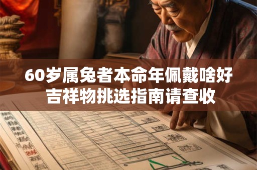 60岁属兔者本命年佩戴啥好 吉祥物挑选指南请查收
