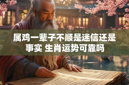 属鸡一辈子不顺是迷信还是事实 生肖运势可靠吗