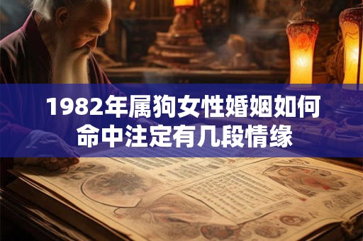 1982年属狗女性婚姻如何 命中注定有几段情缘