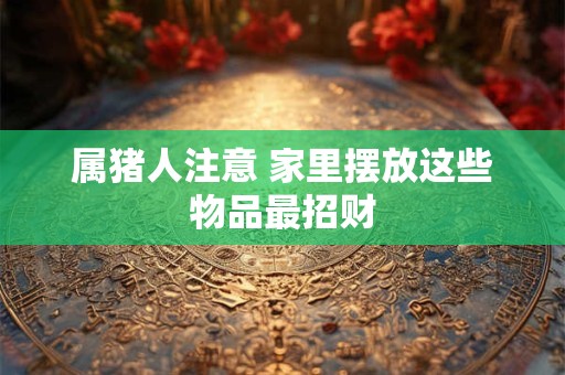 属猪人注意 家里摆放这些物品最招财